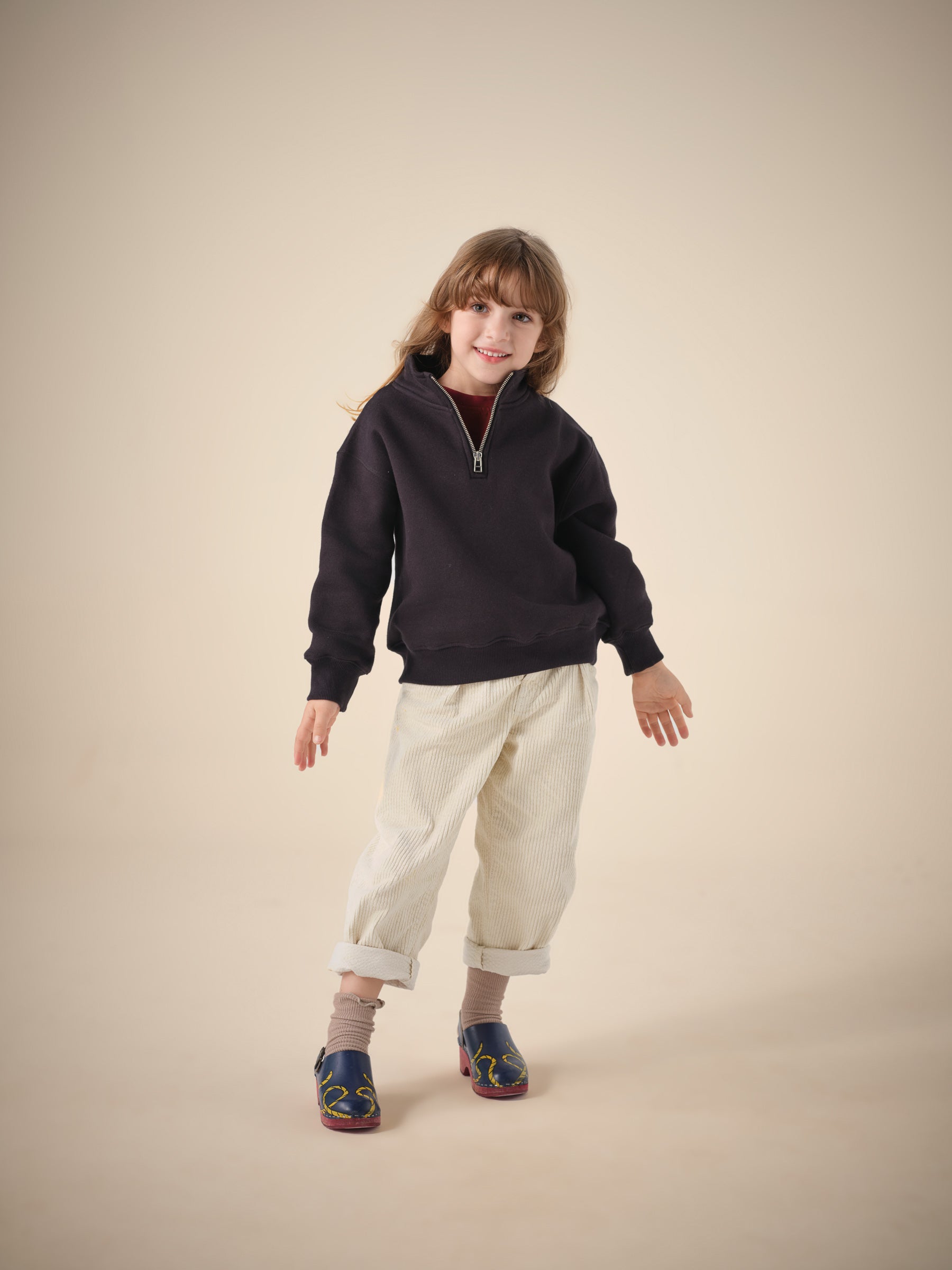 340/230 KID QUARTER-ZIPPER SWEATSHIRT